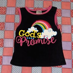 Black and Pink Kids Tank Top